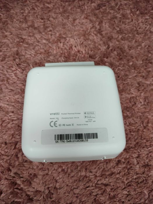 Przenośna drukarka termiczna mobilna drukarka mini  kieszonkowa