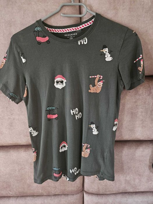 Zielony podkoszulek chłopięcy Reserved rozmiar 146