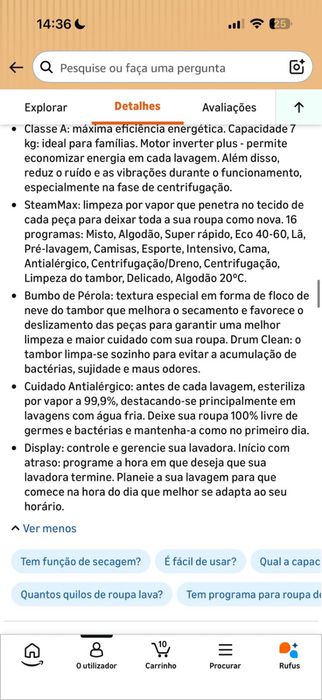 Máquina de Lavar Roupa Cecotec