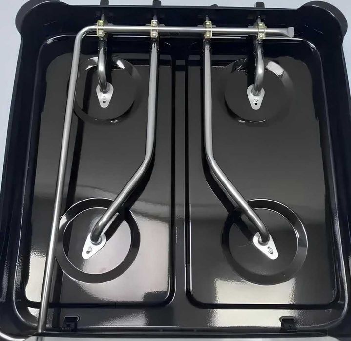 Плита газова настільна з кришкою от баллона на 2 конфорки кухонна