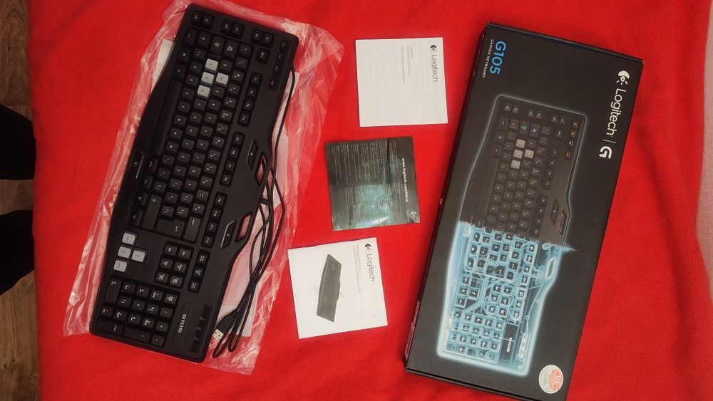 Podswietlana klawiatura gamingowa Logitech G105  programowalne klawisz
