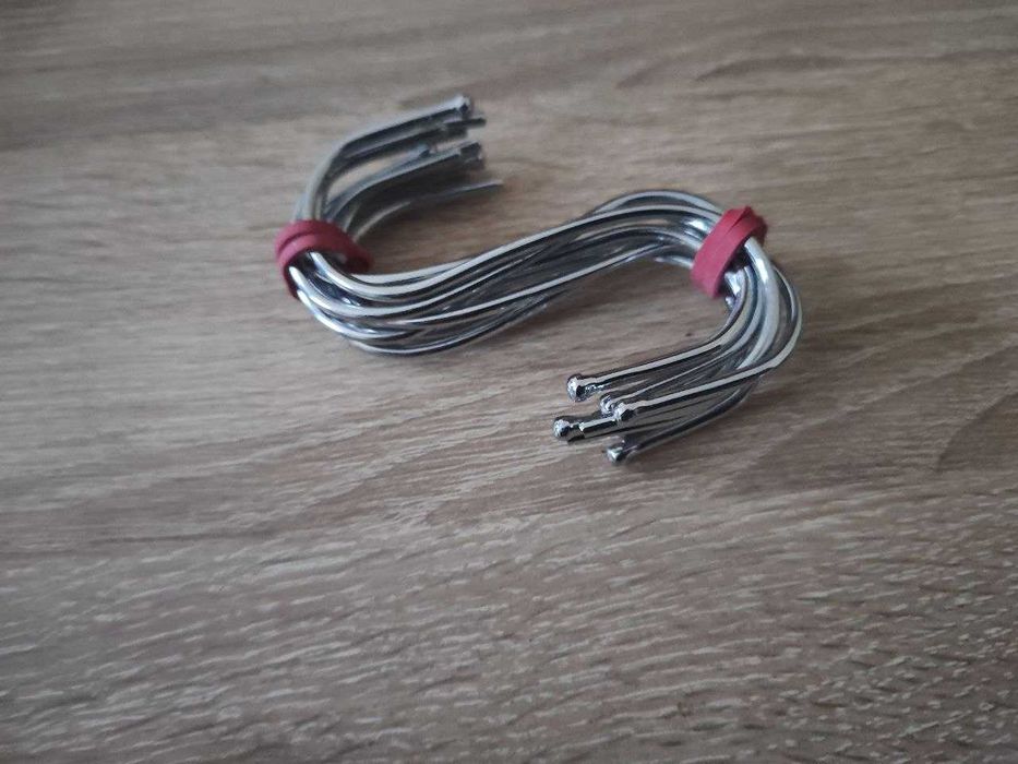 Гачок S-подібний подвійний тримач з нержавійки навісний набір 10 шт