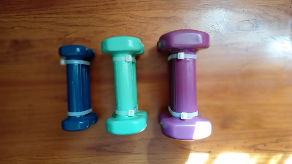 Halteres Decathlon de 0,5kg, 1kg e 1,5kg