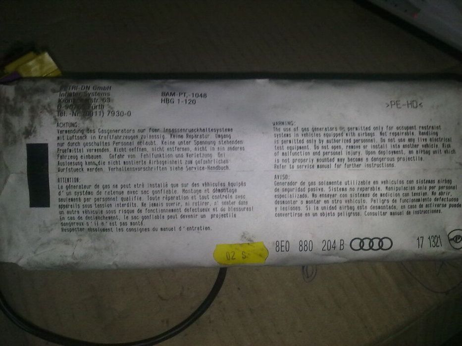Airbag Passageiro 8E0880204B AUDI A4 2004