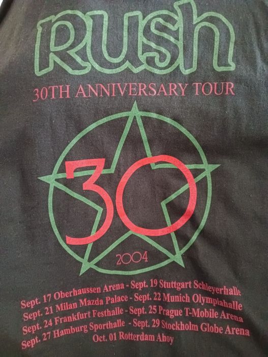 Unikat koszulka Rush tour L/XL tshirt oryginal merch moving pictures