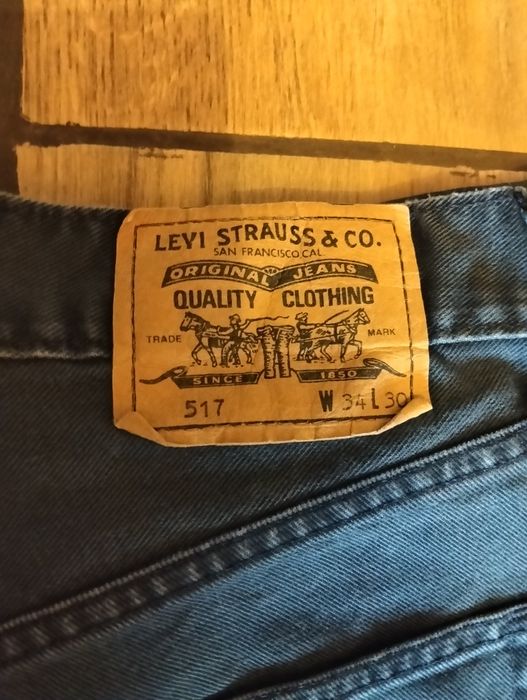 Вінтажні Джинси Levi's 517 Bootcat White tab 1996 року (w40 l30)