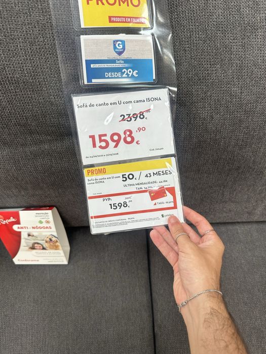 Sofá NOVO a estrear 352x212cm (modular, com espaço para arrumos)