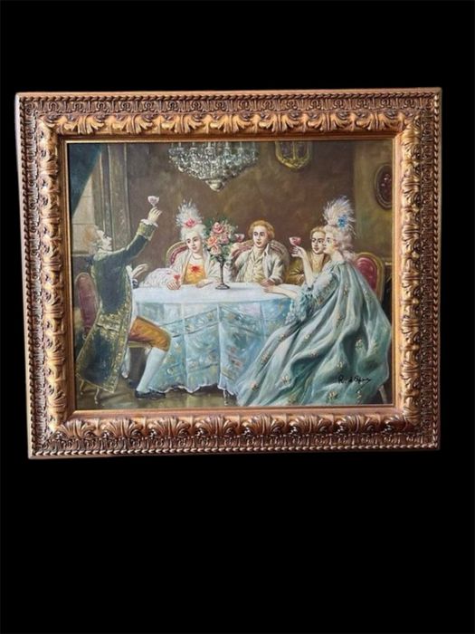 Антикварна картина живопис старинная живопись холст масло