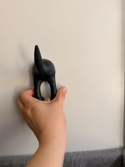 Haczyk wieszak dla dzieci piesek Ikea czarny