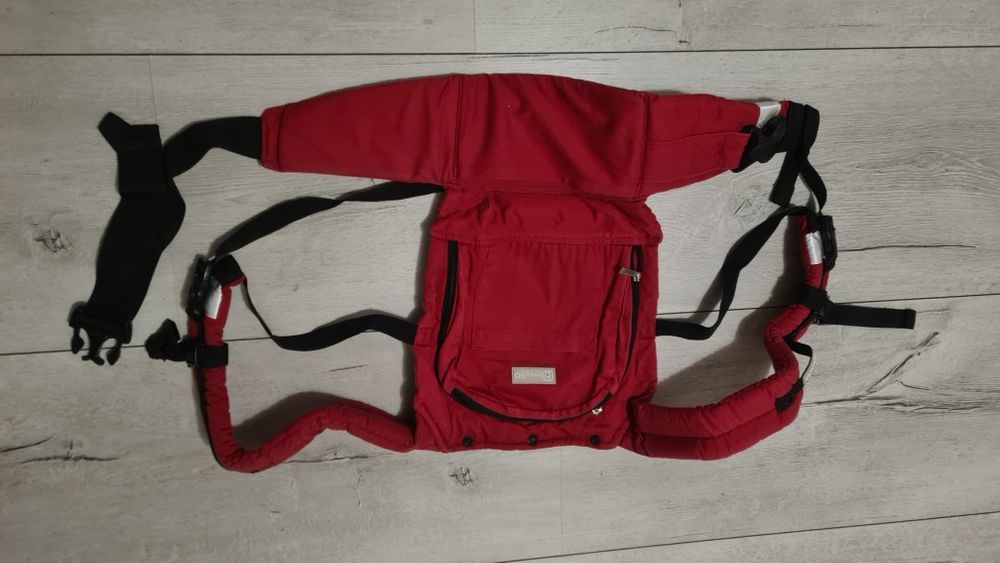 Ergonomiczne Nosidełko BabyGO Cangoo | Kolor Czerwony | Stan Idealny