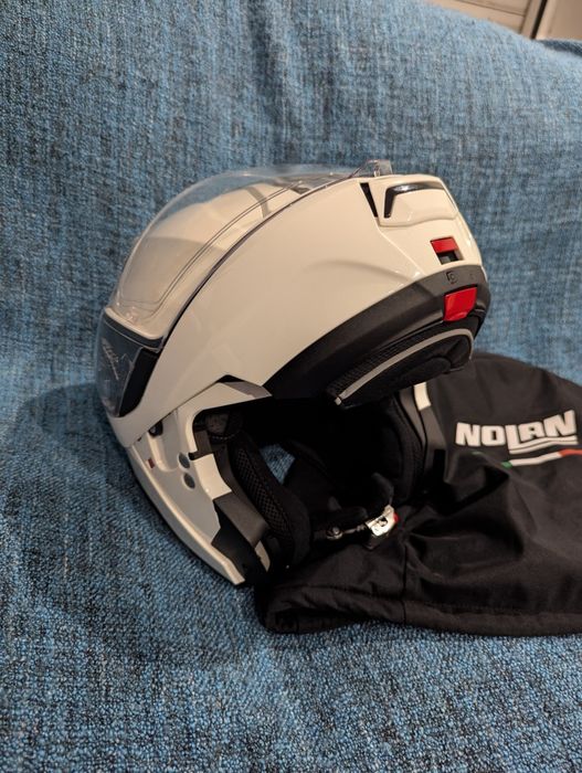 Capacete Modular Nolan N100-6 Branco Topo de Gama (Tamanho L) – Como Novo!