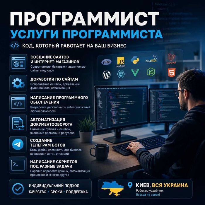 Программист. Услуги программиста