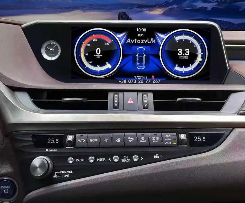 Дисплей LEXUS ES Лексус ЕС ES350 Магнитола мультимедия Android CarPlay