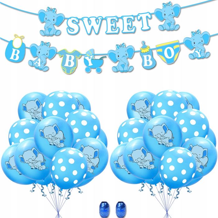 Oro Party Zestaw dekoracji balonowych na Baby Shower It's a Boy