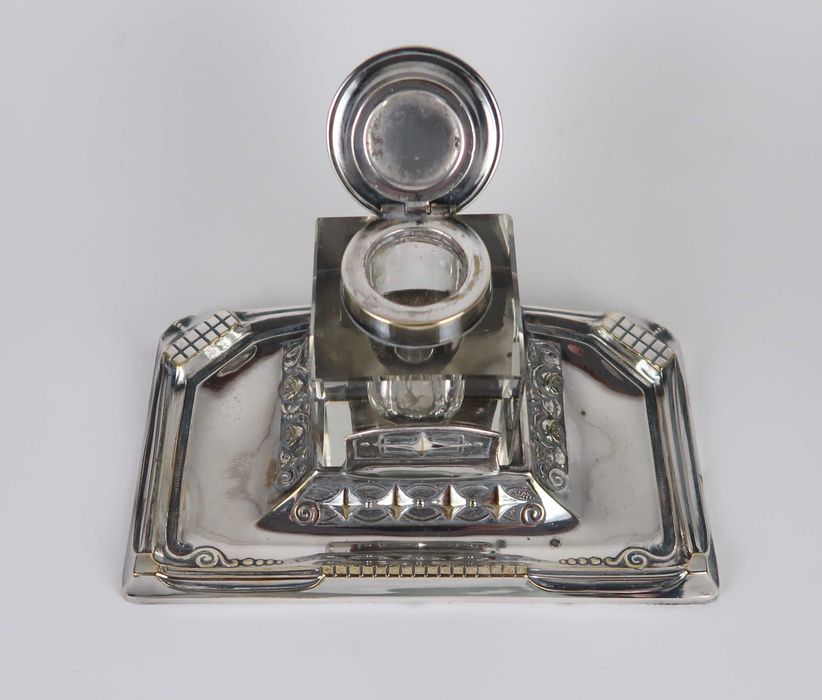 Tinteiro de mesa Art Deco