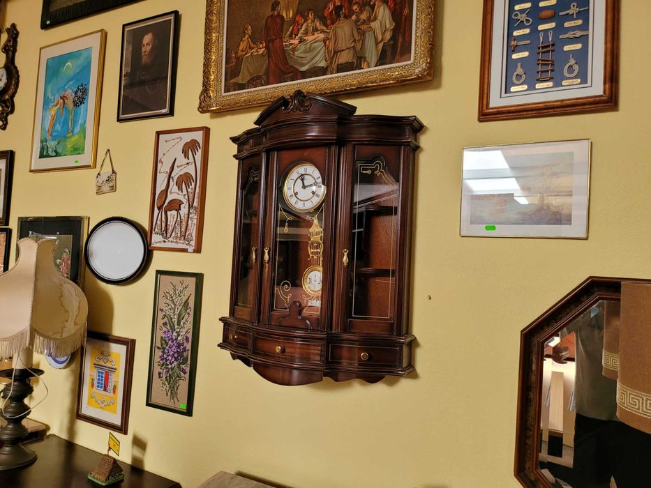 Relógio de parede - De corda - óptimo estado