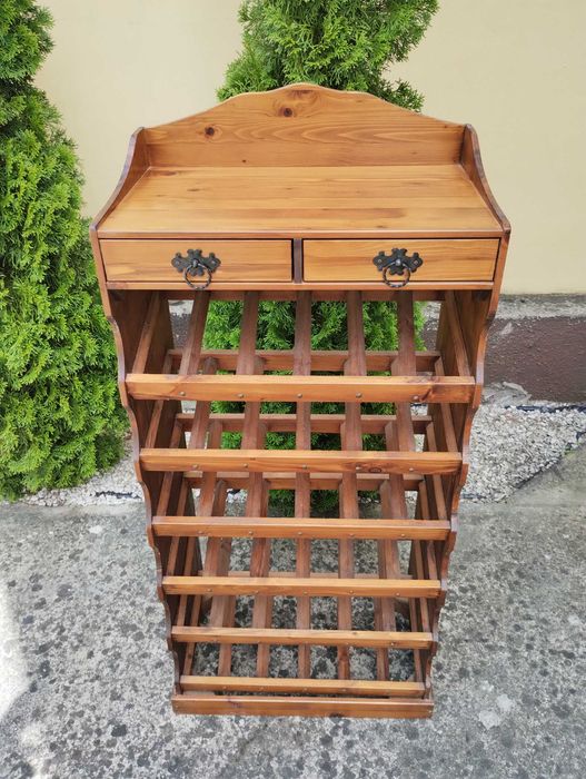Stylowy stojak na wino regał na butelki winiarka