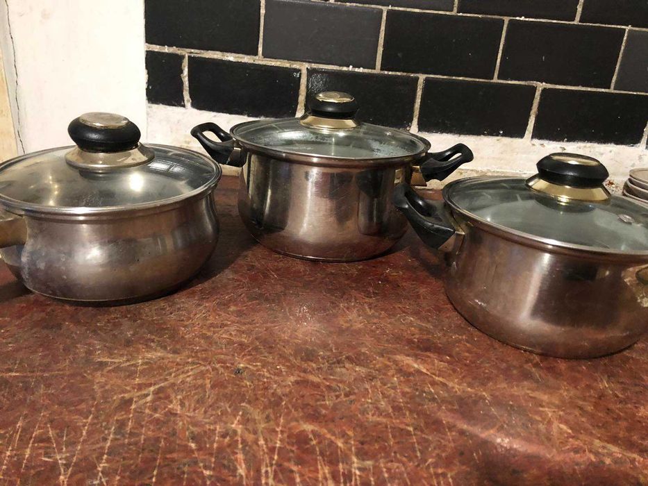 Каструлі з нержавіючої сталі