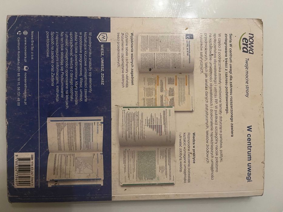 W centrum uwagi. WOS. klasa 1  Nowa era Zakres rozszerzony