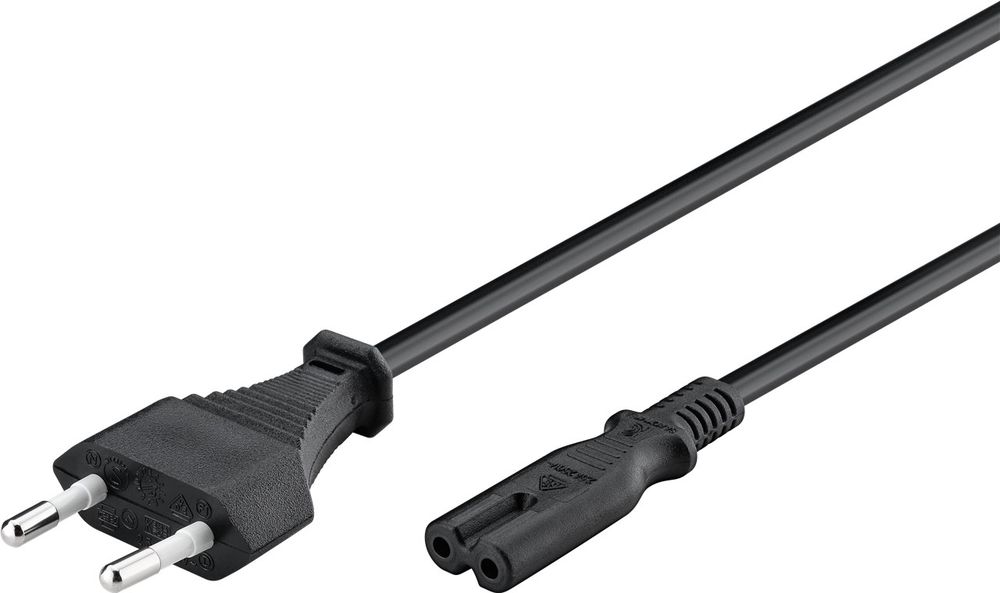 outlet kabel zasilający euro goobay 95039 5 m czarny