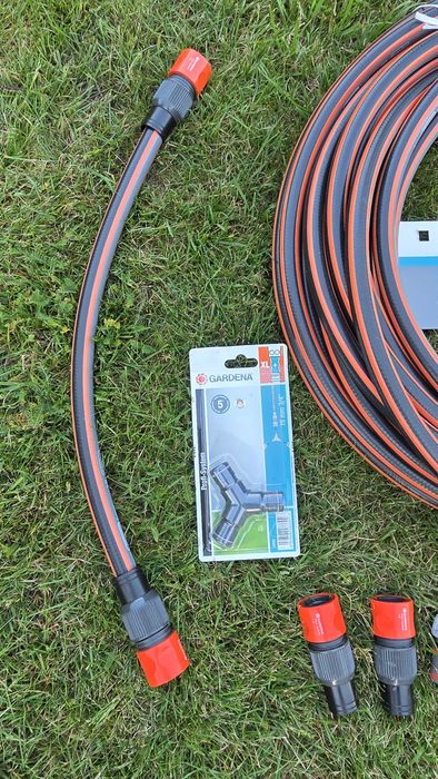 Gardena Profi System 3/4" – wąż Comfort FLEX 50 m + osprzęt, stan prawie nowe