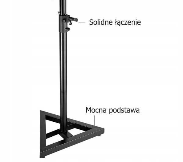 Zestaw oświetleniowy Listwa LED BAR 24x3W RGB DMX na Statywie + Pilot