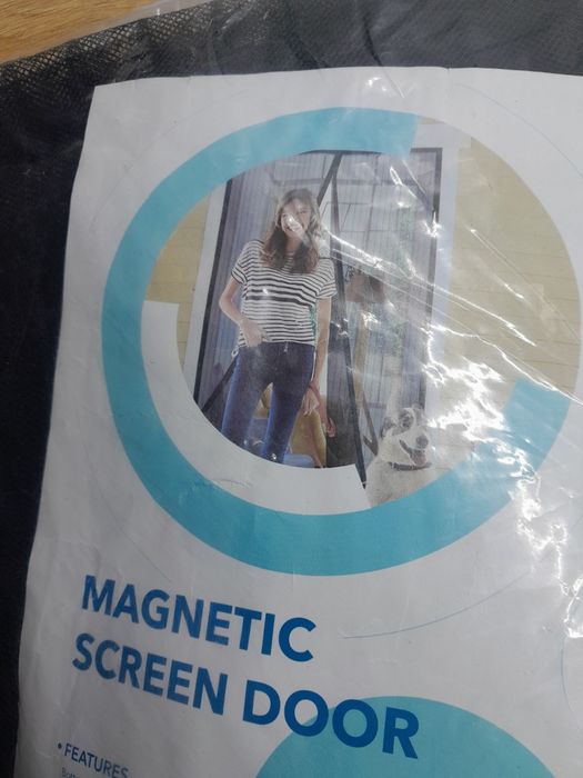 Moskitiera zasłona magnetyczna na drzwi 100x220cm czarna