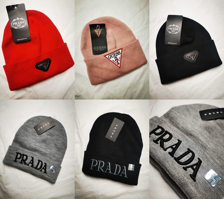 Czapka zimowa guess unisex czapki grubsze