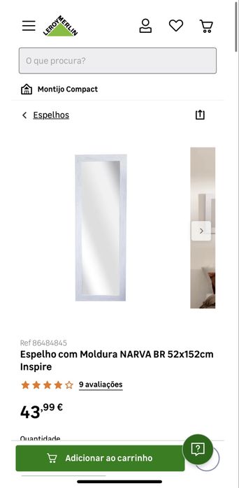 espelho sem lâmpadas