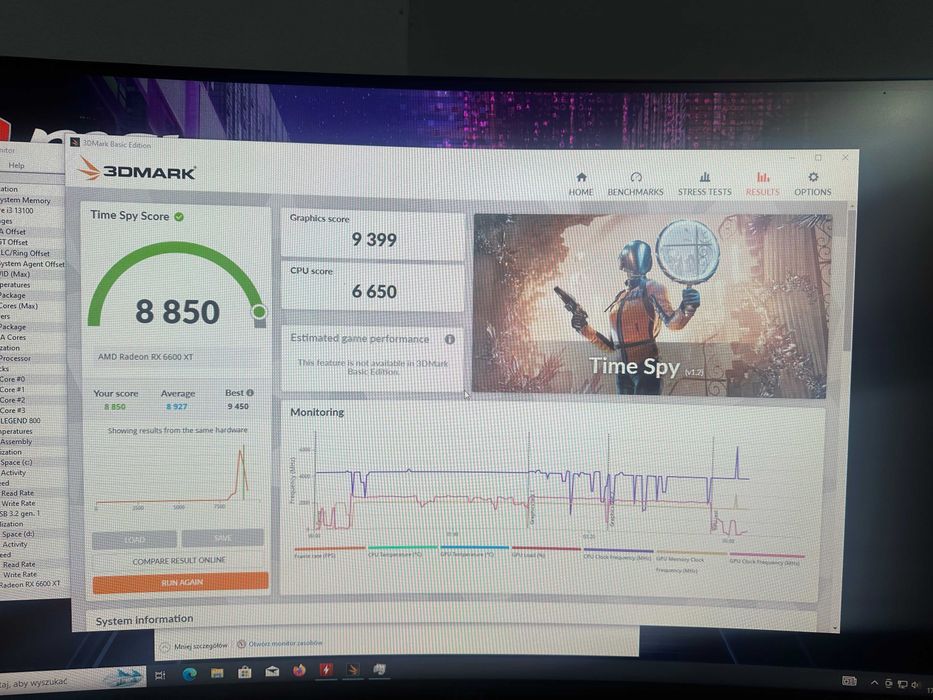 Promocja! Komputer gamingowy Intel RX 6600 XT 16GB DDR4 512GB