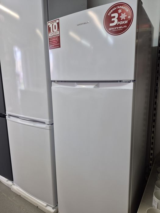 Новий холодильник Grunhelm GRW-143DD висота 143 см гарантія 3 роки