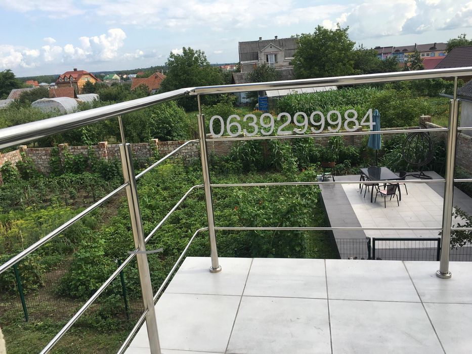 Перила з нержавійки та Скла