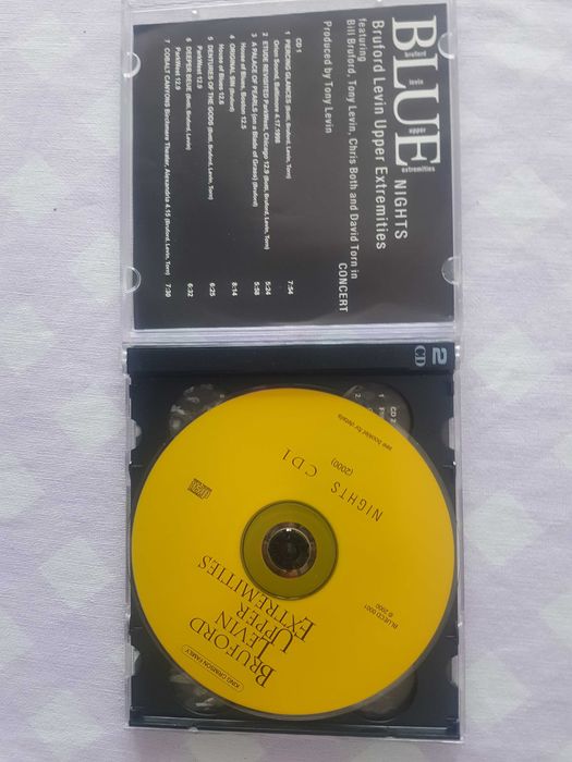 Bruford Levin Upper Extremites (B.L.U.E.)Nights- autograf T.Levin 2CD!