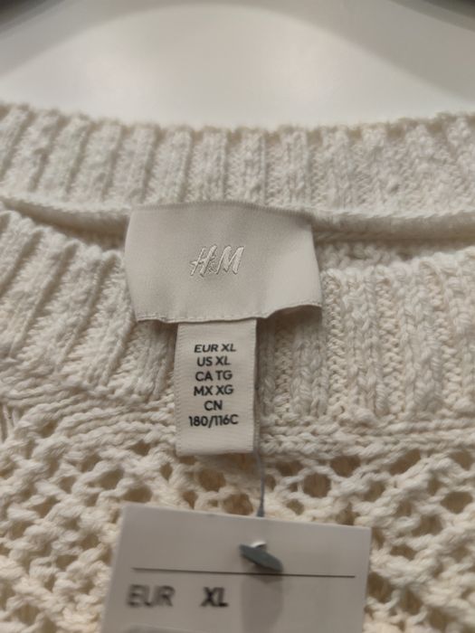 Ażurowy sweter/sukienka H&M z frędzlami. Nowy wyprzedany 50 zł TANIEJ!