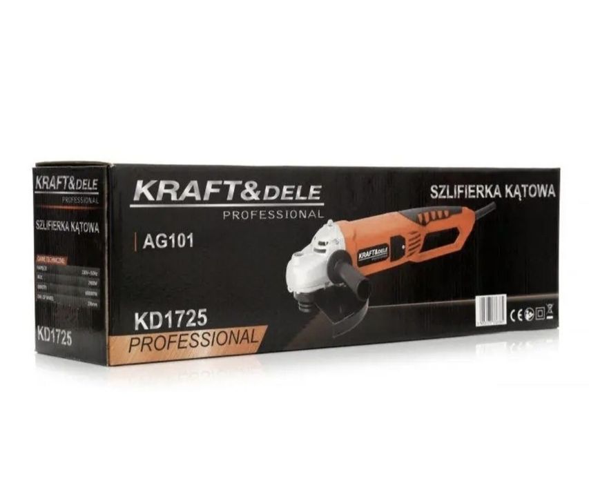 Кутова шліфувальна машина,болгарка 2900 Вт Kraft&Dele KD1725