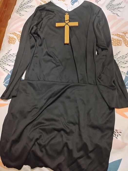 Fato de Carnaval Padre, Adulto, Tamanho S