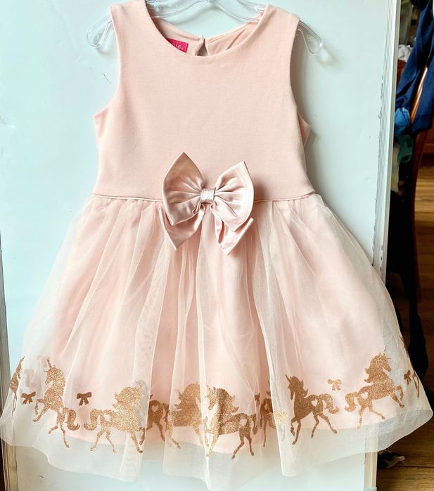 JEDNOROŻEC, Unicorn, sukienka wizytowa, urodziny TIUL, CEKINY  116