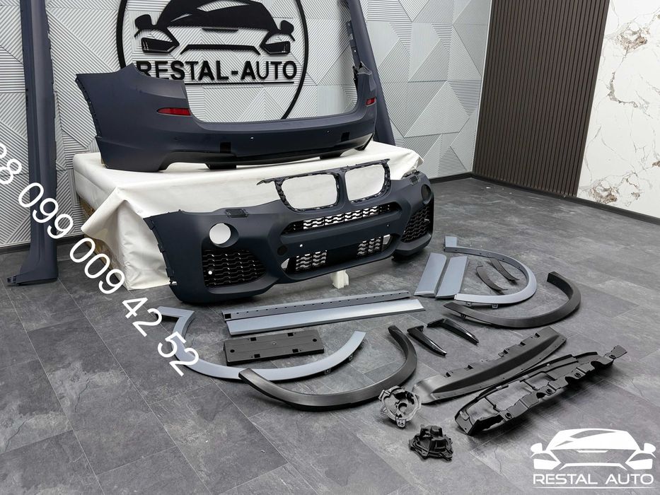 обвіс передній бампер задній пороги арка на BMW X3 F25 2014-2017 року M-Paket