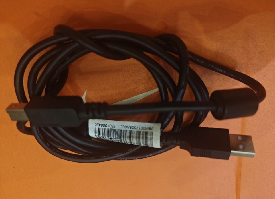 HP Accessory | USB 2.0 Cable | AM  BM | 1.8M | BLACK | 389G017508A0