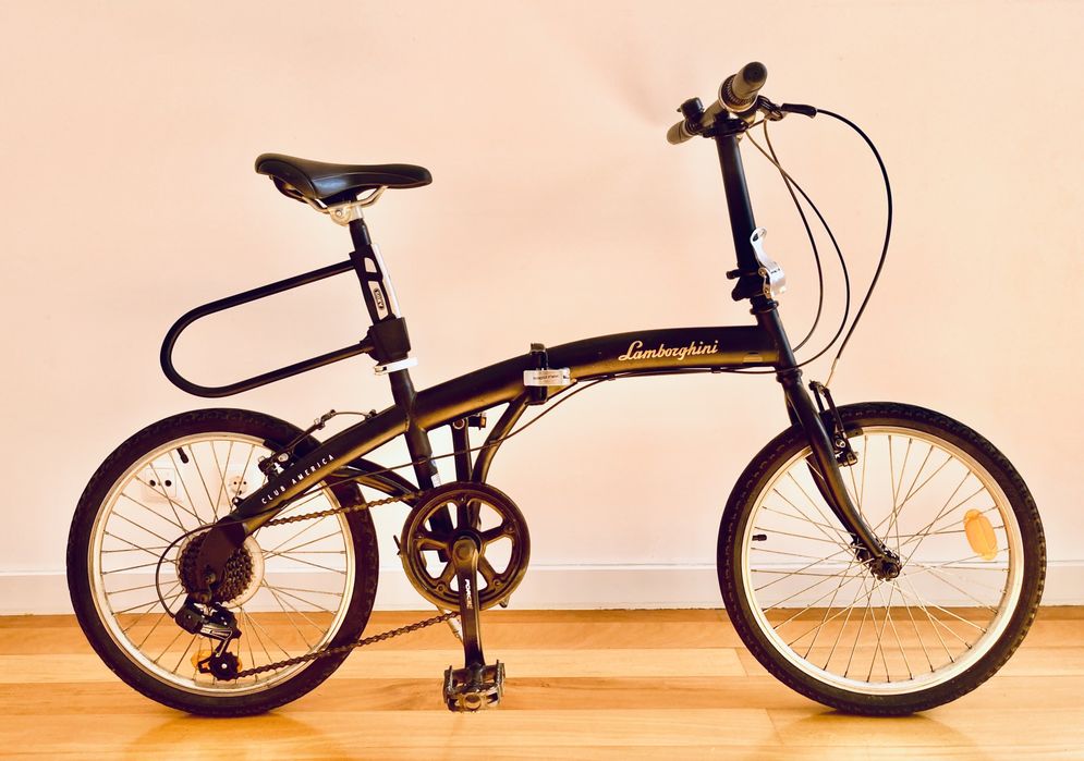 Bicicleta Dobrável Urbana (Estilo Lamborghini) + Cadeado ABUS em U Incluído