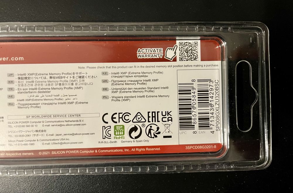 Pamięć RAM DDR4 3200 8GB Nowa gwarancja