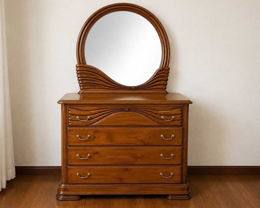 Conjunto completo de quarto em madeira – excelente estado
