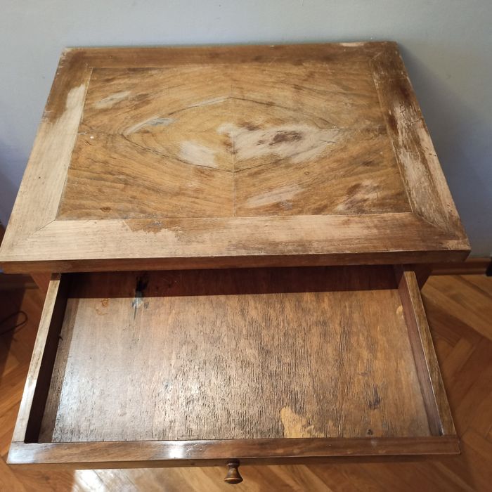 stolik PRL konsola szafka półka meble