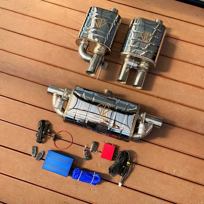 Электрическая вакуумная заслонка на выхлоп БМВ Ауди Мерседес Порше