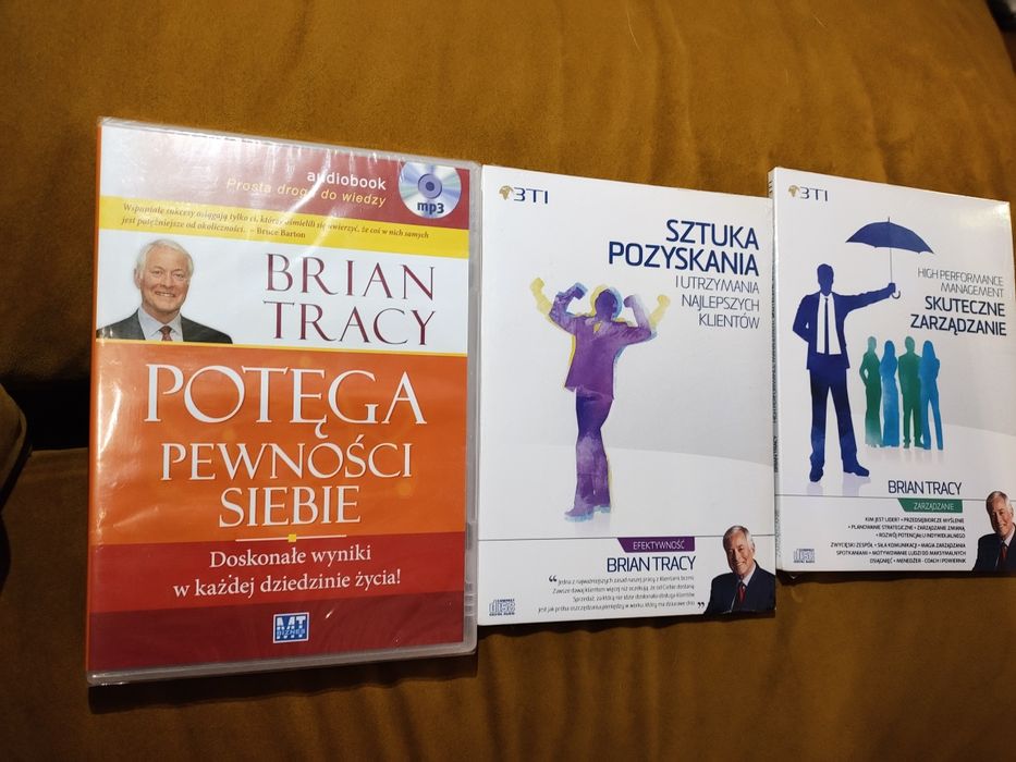 Zestaw CD Brian Tracy Zarządzanie Pozyskiwanie klientów, Pewność siebie