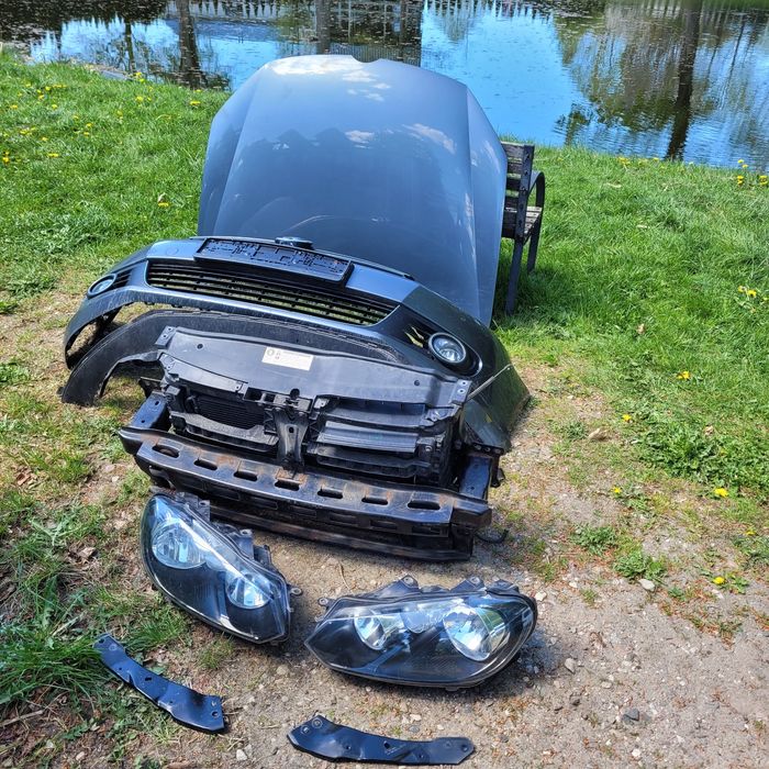 Maska zderzak lampy przód pas przedni chłodnice vw golf VI kombi 1.6TDI 2011r LD7X