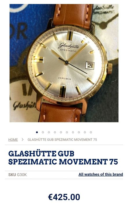 Часы Glashutte Spezimatic (1976)