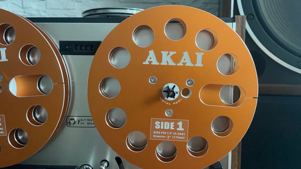 Szpule magnetofonowe AKAI - pomarańcz