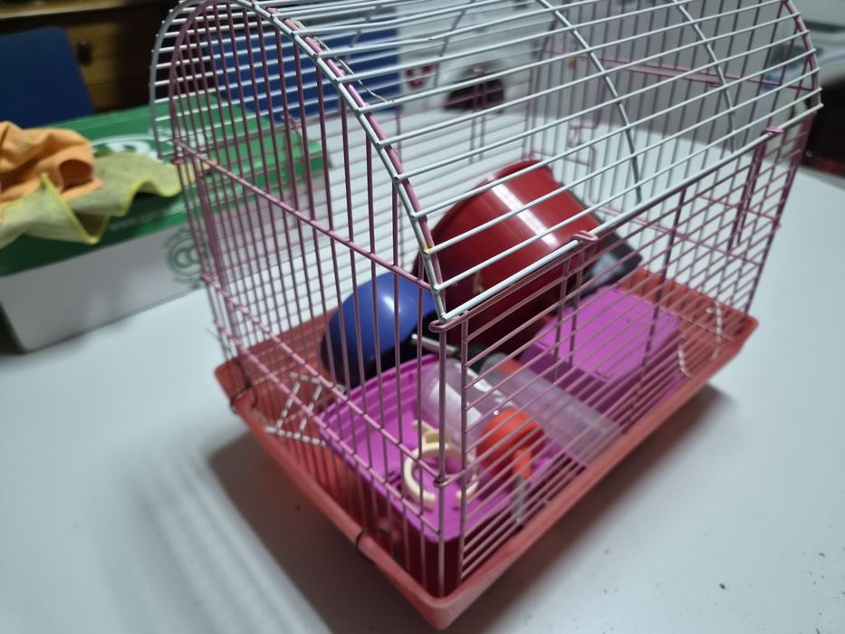 Gaiola, roda , bebedouro etc... Para hamster