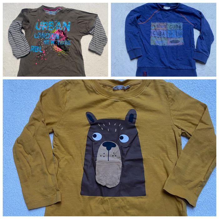 Zestaw koszulek dla 5-6 latka 104 cm 110 cm 116 cm dziecko